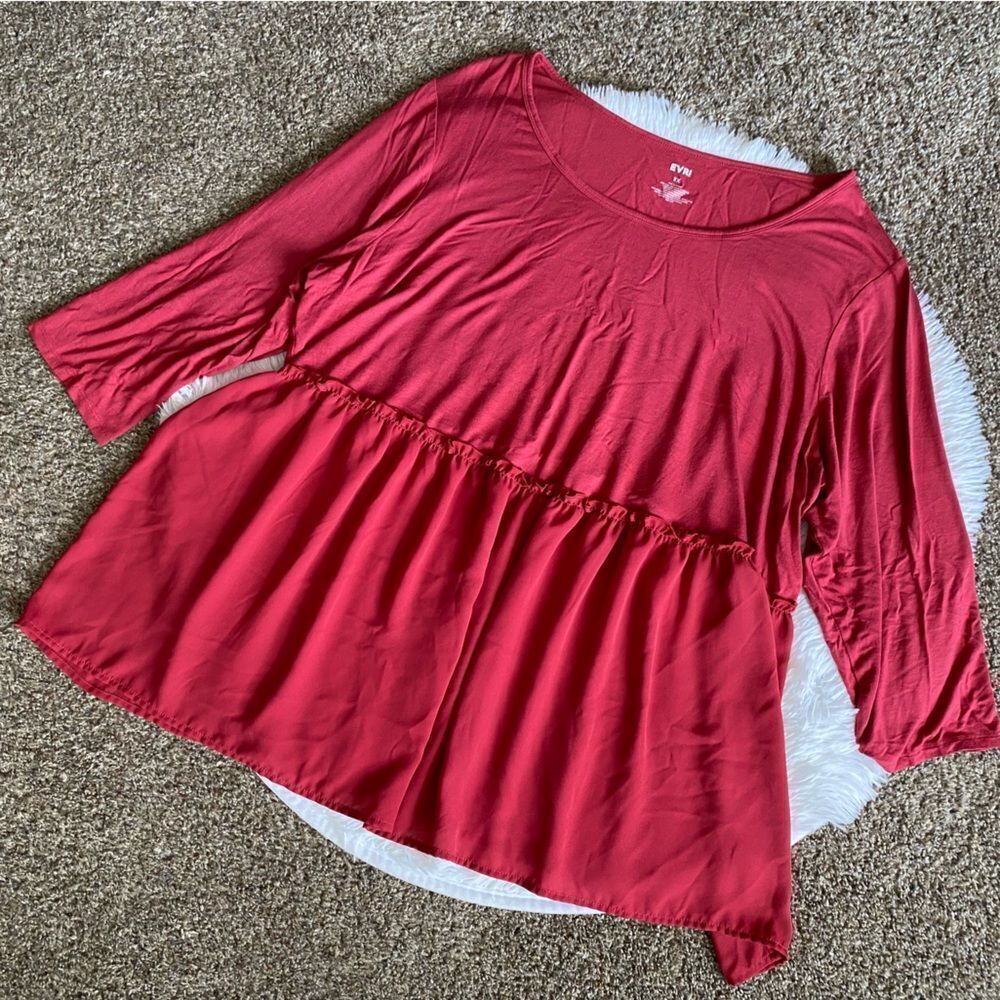 EVRI Top Stretch Mauve Womens Size 2X‎